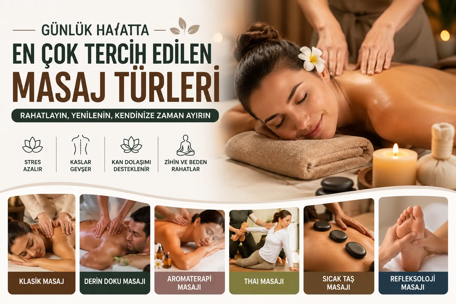 En Çok Tercih Edilen Masaj Türleri ve Etkileri